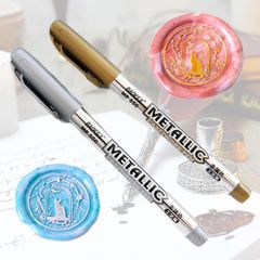 シーリングスタンプ メタリックペン ハンドメイド　クラフト　レター　手紙　セット