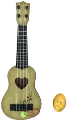 SWANBELLE(ｽﾜﾝﾍﾞﾙ） おもちゃ ウクレレ 子供用 ミニギター 撮影小物 エッグシェイカー 4弦 44cm( ベージュ,  44cm)のサムネイル