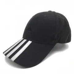 アディダス キャップ 黒×グレー つば3ライン OSFX（57cm-60cm）フリーサイズ  ゴルフウェア adidas