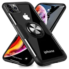 【特価セール】12 Pro iPhone Max ケースクリア リング付き スマホケース 9H背面強化ガラス 透明 クリア スリム 薄型 6.7 インチ専用 スマホケース 耐衝撃 ストラップホール 黄変防止 全面保護 軽量 携帯カバー スクラッチ防止 滑り防止