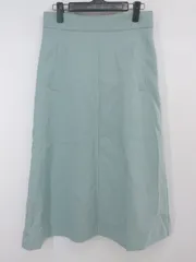 ◇ URBAN RESEARCH ROSSO シンプル 無地 ロング Aライン スカート サイズ38 スモーキーグリーン系 レディース P 1307250013651