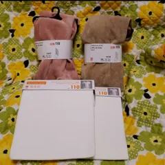 ４着set 110㎝ レギンス 10分丈 Uネック 半袖 白 新品 ユニクロ