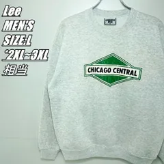 【US古着・90s】Lee　リー　ロゴプリントトレーナー　メンズ　サイズ表記L　2XL~3XL相当