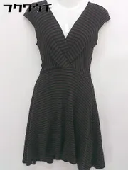 ◇ EGERIE エジェリ 半袖 膝丈 ワンピース ブラウン ブラック レディース  【1106240014902】