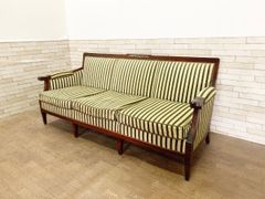 神戸家具 メープル不二屋 ソファ クラシック 3人掛けソファ リビング 3Ｐ ヨーロピアン 欧風家具 インテリア (貝1049)