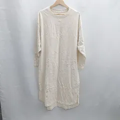 ◇ Θ GLOBAL WORK グローバルワーク 長袖 ロング ワンピース サイズ L ベージュ系 レディース E  【1502030045147】