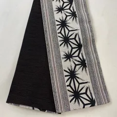 鱗模様 花菱 麻の葉模様 袋帯 着物 012a p