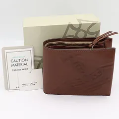 良品 箱付 ヴィヴィアンウエストウッド 折り財布 ブラウン NKG