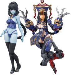 【中国ブランド 和模線】キョンシー風メカ娘 ゾンビ機娘 玖蓮（ジウリアン） 1/12スケール プラモデル HM001 色分け済み