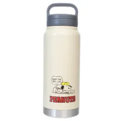 スヌーピー 保温保冷水筒 スクリューハンドル付マグボトル 500ml BASE BALL ピーナッツ スケーター 直飲み ステンレス マイボトル キャラクター グッズ 