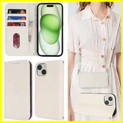 【在庫限定】アイフォン15 手帳型 ケース ストラップ カード収納 スタンド機能 ケース いphone15 ケース ショルダー 手帳型 ショルダー マグネット式 レザー スマホケース iphone15 iphone 15 耐衝撃 耐久性 【Hamany】 耐摩