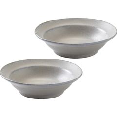みのる陶器 美濃焼 Curio(クリオ) 135ボウル ブルーグレー 2個セット φ13.6×H3.7cm