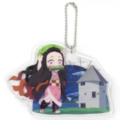 【中古】キーホルダー [単品] 竈門禰豆子 ご当地イラスト香川 アクリルチャーム 「鬼滅の刃 全集中展 -無限列車編・遊郭編-」 香川会場限定ver.