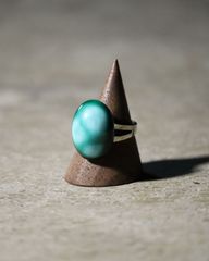 marble green oval chunky charm vintage ring マーブル グラデーション グリーン カラー オーバル チャンキー チャーム ヴィンテージ リング 指輪 12号