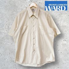 70s MONTGOMERY WARD　モンゴメリーワード　半袖シャツ　ベージュ