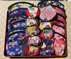 和小物 和柄 ポーチ ミニがま口