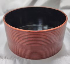 建水　曲建水　竹　茶道具　茶器　煎茶　抹茶　昭和レトロ　留塗　新品　未使用品