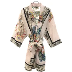 ETRO エトロ 総柄ベルテッドエンボスガウンコート  ミックスのサムネイル