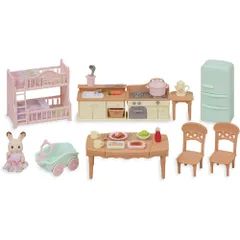 エポック社 シルバニアファミリー 人形・家具セット 赤い屋根の大きなお家 家具セット-コトコトクッキング- セ-210 3歳以上 おもちゃ ドールハウス