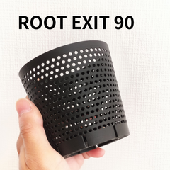 【ROOT EXIT 90】3個セット 植木鉢 プランター スリット メッシュ 水捌け 通気 シンプル プラ鉢 アガベ 塊根 ハオルチア 多肉 観葉植物 創作 作家 メントリザムライ 3Dプリンター鉢 ジャイロイド ドライガーデン おしゃれ