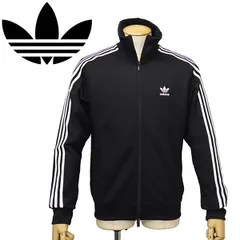 adidas (アディダス) EEP84 IY8077 BECKENBAUER TT ベッケンバウアートラックトップ ブラック/ブラック AD302 2XL