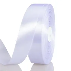 【迅速発送】サテンリボン 白 幅20 mm 縦長100ヤード 約91メートル 大容量 ギフトラッピング用リボン ちょう結び 包装 贈り物 プレゼント用リボン 長い お徳用 花材 花束 装飾 クラフト DIY 手芸用アクセサリー ホワイト