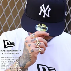 MLB ニューヨークヤンキース × The Met メトロポリタン美術館 公式 コラボ NEW ERA キャップ メンズ 春夏秋冬用 紺 大きいサイズ 59Fifty NY ロゴ 帽子 cap 深め フラットバイザー 刺繍 b系 ヒップホップ 14457388