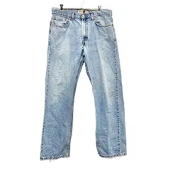 Levi's 505 デニムパンツ W33 アイスブルー リーバイス ジップフライ ダメージ ジーンズ メキシコ製 00s 古着卸 アメリカ仕入 2509-664