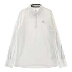サイズ：OT ADIDAS GOLF アディダスゴルフ GT3408 AEROREADY 長袖ポロシャツ ボタンダウン  ホワイト系 [240101306906]# ゴルフウェア レディース ストスト