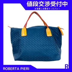 Y411-286 ROBERTA PIERI ロベルタピエリ ナイロントート ハンドバック トートバック ネイビー