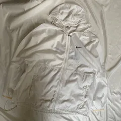 【激レア】ナイキ 90s銀タグナイロンジャケット ホワイトマルチカラー XL相当