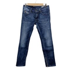 DIESEL(ディーゼル) ジーンズ サイズW27_Ｌ32美品  ZIVY RN93243 ブルー フルレングス/ダメージ加工