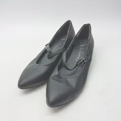 ◇ Θ CHARKIES チャーキーズ ポインテッドトゥ パンプス サイズ22.5 ブラック レディース E  【1503310003918】