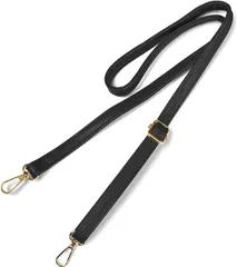 UTK Usagi To Kame ショルダーストラップ バッグ用 ショルダーベルト PUレザー 5色展開80cm～130cmまで調節可能(ブラック)