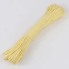 さらに値下げ！【アウトレット品】パラコード 4mm×30m　クリームイエロー A