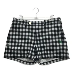 中古 レディース パーリーゲイツ PEARLY GATES ショートパンツ 2(L)  紺×白 メッシュ裏地付き ギンガムチェック