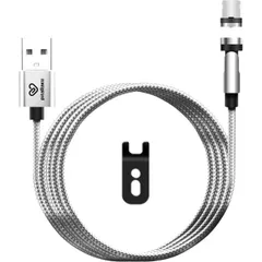 クマザキエイム　pitaRaku 超楽ピタッ スマホ充電ケーブル　シルバー 1m 【Lightning 対応】 PR-L010S