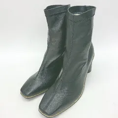 ◇ Θ Laura Lea ラウナレア 日本製 レザーヒールシューズ サイズ23 1/2 ブラック系 レディース E  【1507250012344】