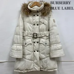 【美品】BURBERRY BLUE LABEL ダウンコート 着脱可能ファー　M BURBERRY BLUE LABEL 美品 バーバリーブルーレーベル 裏ノバ