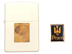 zippo (ジッポー) オイルライター Peace ピース タバコ 煙草 非売品 