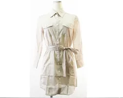 プラステ PLST シャツワンピース ベージュ サイズ0 XS相当 小さいサイズ【中古】【新品同様】【美品】