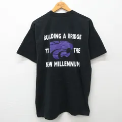 XL/古着 フルーツオブザルーム 半袖 ビンテージ Tシャツ メンズ 00s KSU UBMS コットン クルーネック 黒 ブラック 24apr18 中古