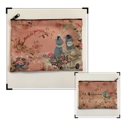 La Petite Poupee(ﾗ ﾌﾟﾃｨｯﾄ ﾌﾟﾍﾟ) ポーチ 猫 ネズミ バラ 小物入れ  ミニポーチ  収納ポーチ  入れ物  ミニ フラットポーチ ペンポーチ ペンケース コスメポーチ ペン入れ 袋 化粧ポーチ ネコ レース柄