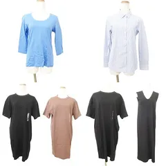 ユニクロ UNIQLO 美品 タグ付きあり 6点 セット おまとめ ワンピース チュニック カットソー シャツ トップス S～Mサイズ 他 マルチカラー