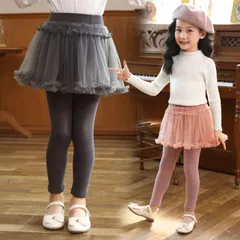 女の子 スカート付き レギンス キッズ スカッツ 子供服 スパッツ 子供 レギンス付きチュチュスカート可愛い 通園 通学 伸縮性 カジュアル  100 110 120 130 140 150 kaijie07
