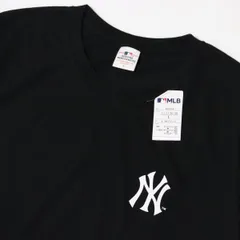 ○送料390円可能商品 ニューヨーク ヤンキース YANKEES MLB 新品 メンズ メジャーリーグ 半袖 Tシャツ 黒 [TH521ER-N9-L]一 三 弐★QWER