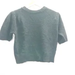 ◇ ⊇◎ me+em select ミームセレクト ニット 半袖 セーター サイズF ブラック レディース E  【1412090008931】