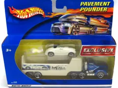 【中古】ミニカー 1/64 HOT WHEELS ROAD RACING TRAILER(2台セット) 「Hot Wheels PAVEMENT POUNDER」 [47186]