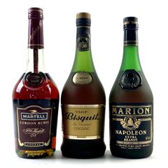 3本 マーテル ビスキー アウトレット マリオン コニャック グレープ