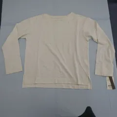 未使用！【日本製/綿100％】トップス 長袖｜サイズ38｜薄手・透け感あり｜生成りホワイト
